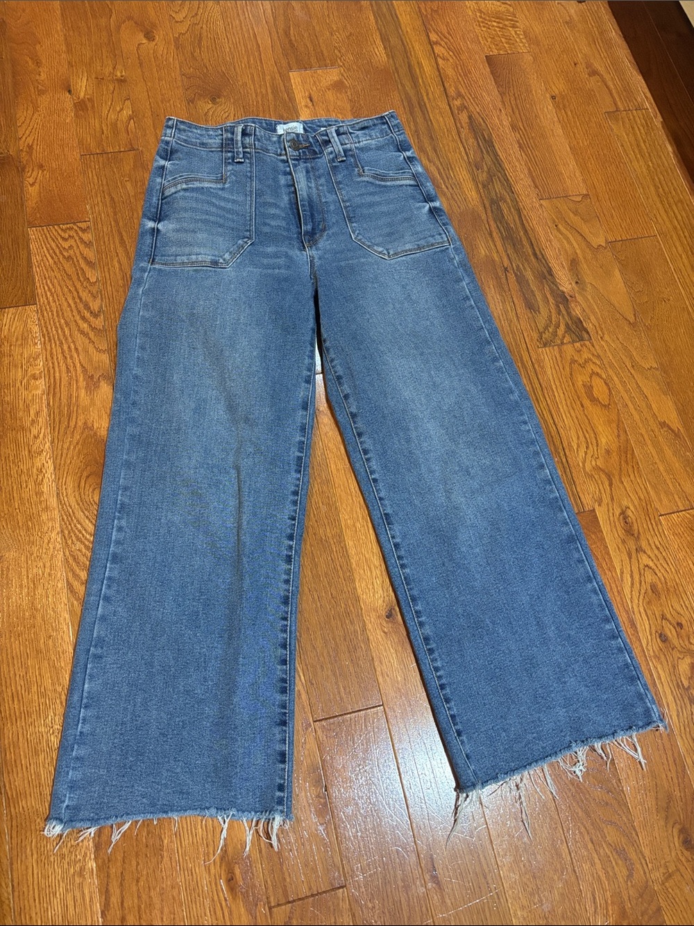 Kensie Wide-Leg Jeans in Medium Blue Wash